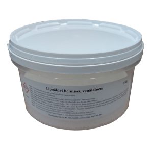 Lipeäkivi helminä, (Natriumhydroksidi)