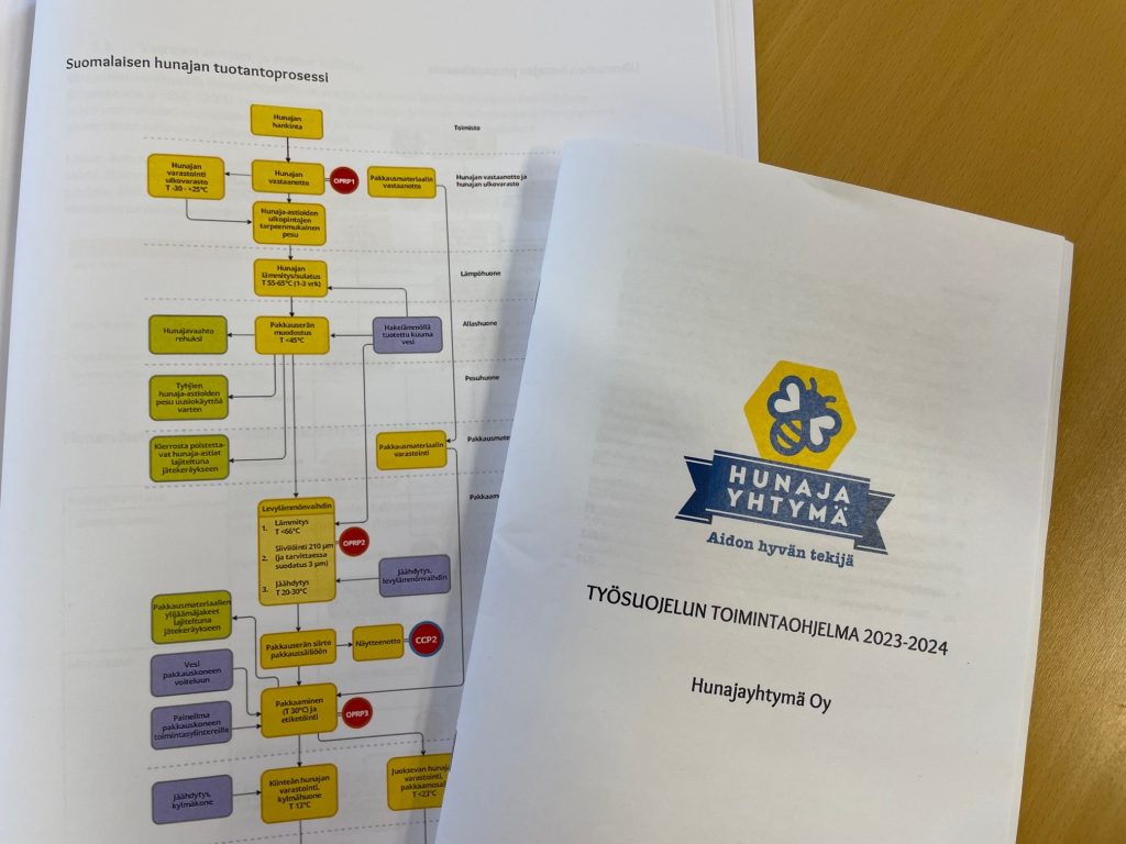 Hunajayhtymä panostaa myös työsuojeluun