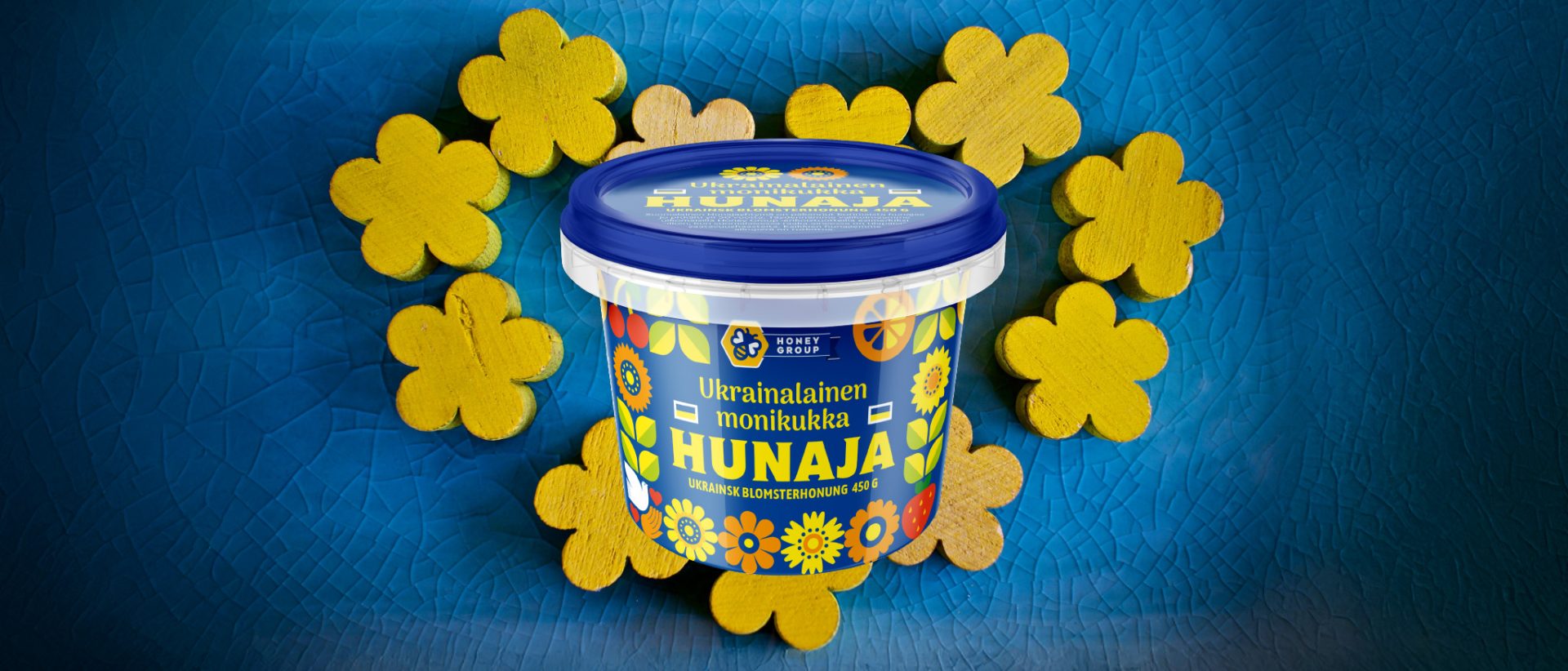 Hunajayhtyma Ukrainalainen Hunaja 450g banner www 2048x877